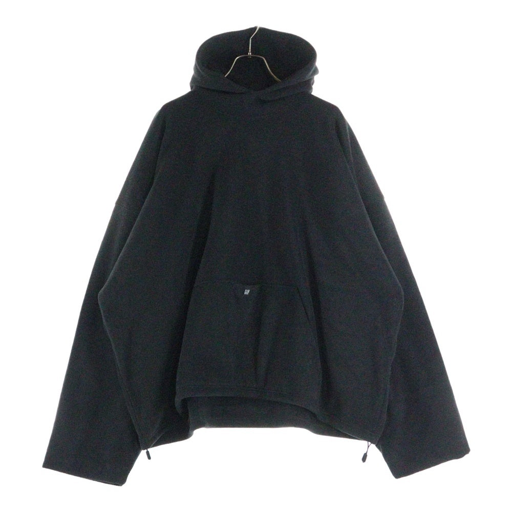 Yeezy Gap Engineered by Balenciaga(イージー ギャップ エンジニアードバイ バレンシアガ) Polar Fleece Padded Hoodie フリース プルオーバースウェットパーカー フーディー ブラック