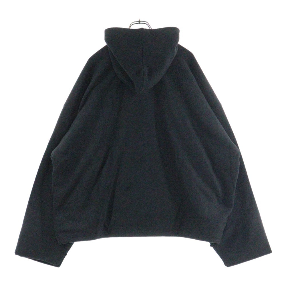 Yeezy Gap Engineered by Balenciaga(イージー ギャップ エンジニアードバイ バレンシアガ) Polar Fleece Padded Hoodie フリース プルオーバースウェットパーカー フーディー ブラック