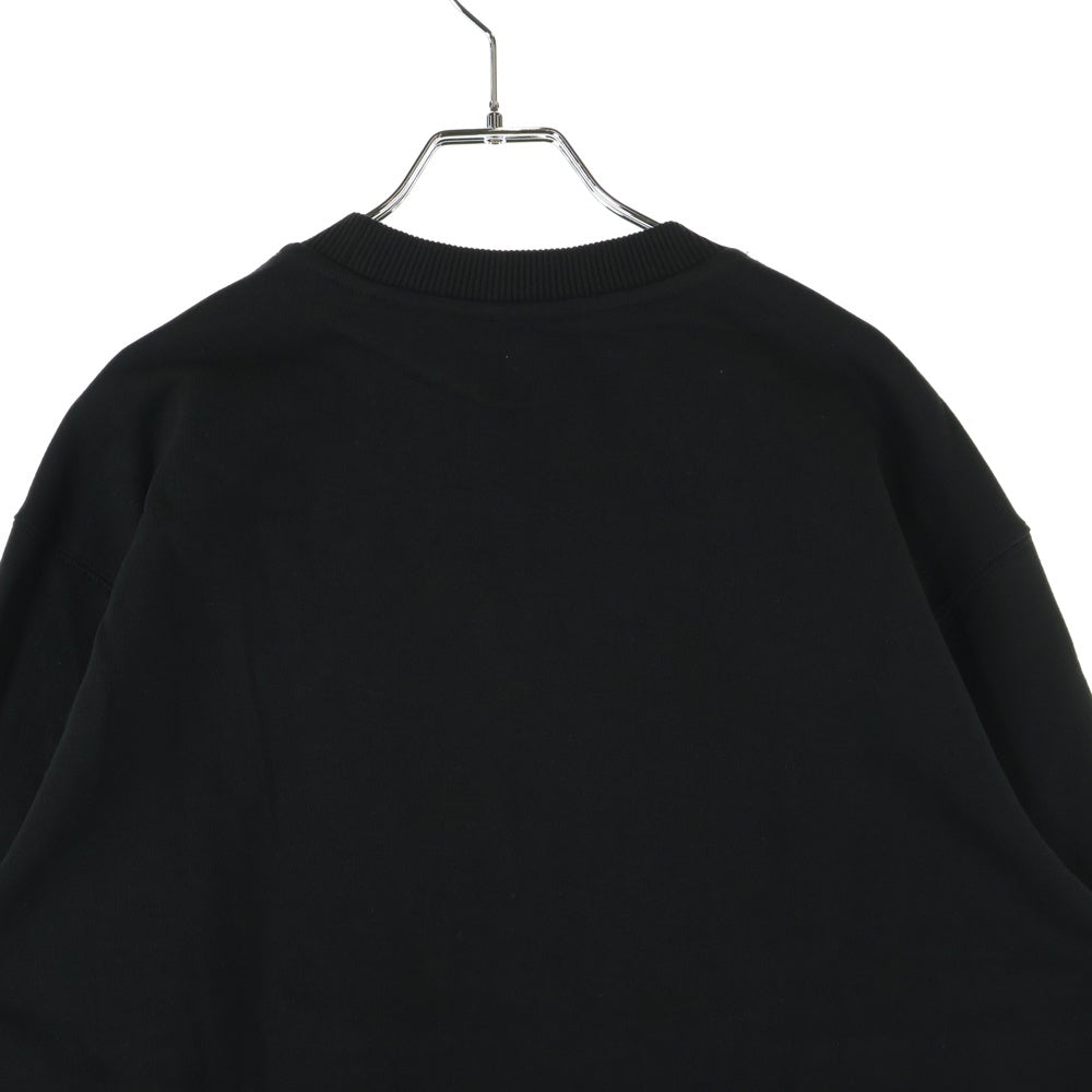 KENZO(ケンゾー) Flower Logo Sweatshirt ロゴ刺繍 クルーネックスウェットトレーナー ブラック FD55SW4404MF