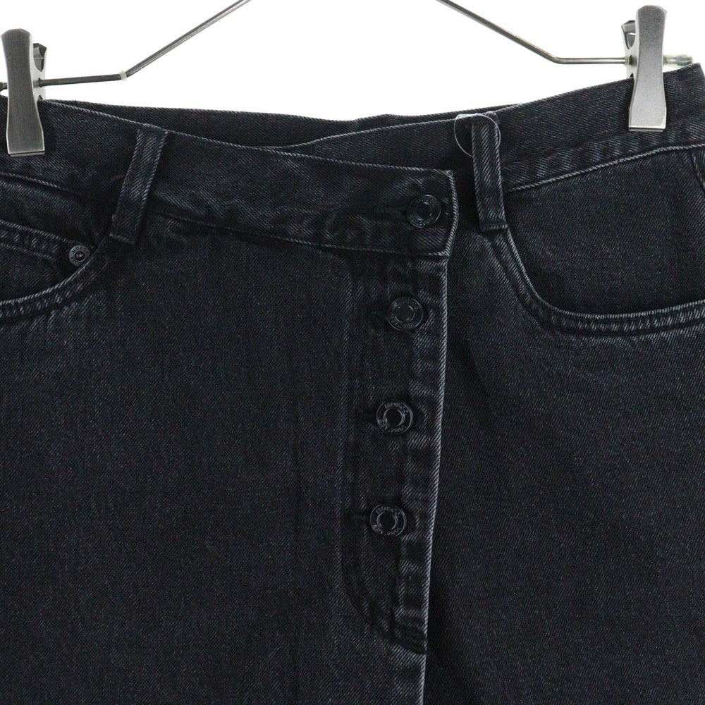 NO BRAND(ノーブランド) MO&CO. モーアンドコー COTTON IRREGULAR DENIM SHORTS デニムショーツ レディース グレー