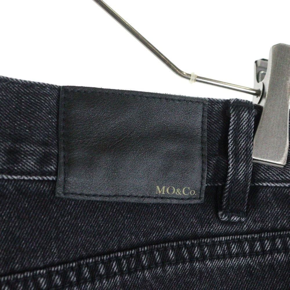 NO BRAND(ノーブランド) MO&CO. モーアンドコー COTTON IRREGULAR DENIM SHORTS デニムショーツ レディース グレー
