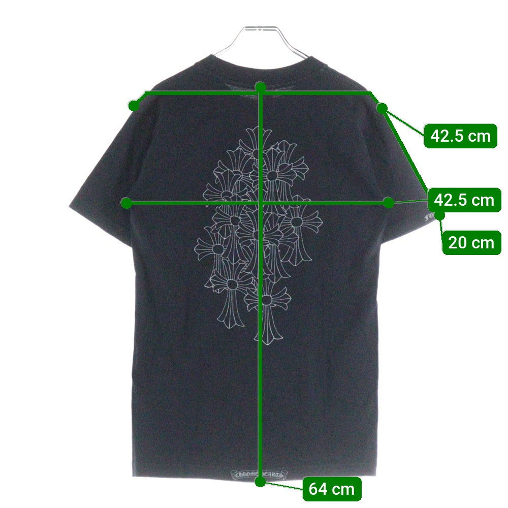 CHROME HEARTS(クロムハーツ) OLD CH T-SHIRT オールド セメタリープリント 半袖Tシャツ ブラック/シルバー