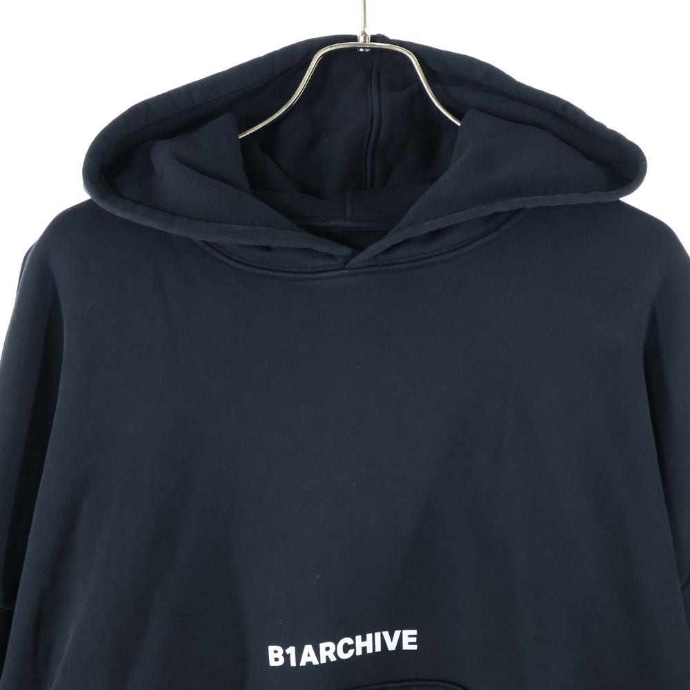 B1ARCHIVE(ビーワンアーカイブ) Oversized Hoodie プルオーバースウェットパーカー フーディー ブラック
