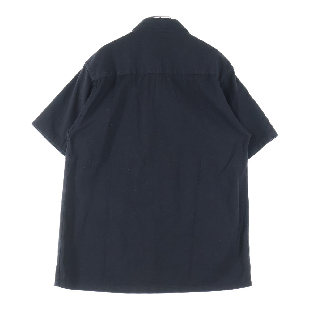 Aries(アリエス) Mini Problemo Uniform Shirt ロゴ刺繍 半袖シャツ ブラック
