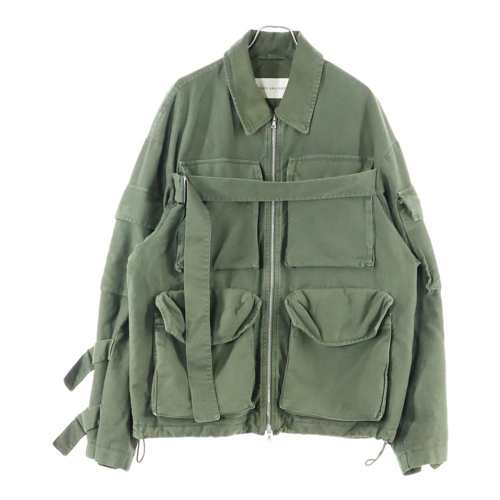 DRIES VAN NOTEN(ドリスヴァンノッテン) Overdyed Cargo Jacket カーゴジャケット カーキ
