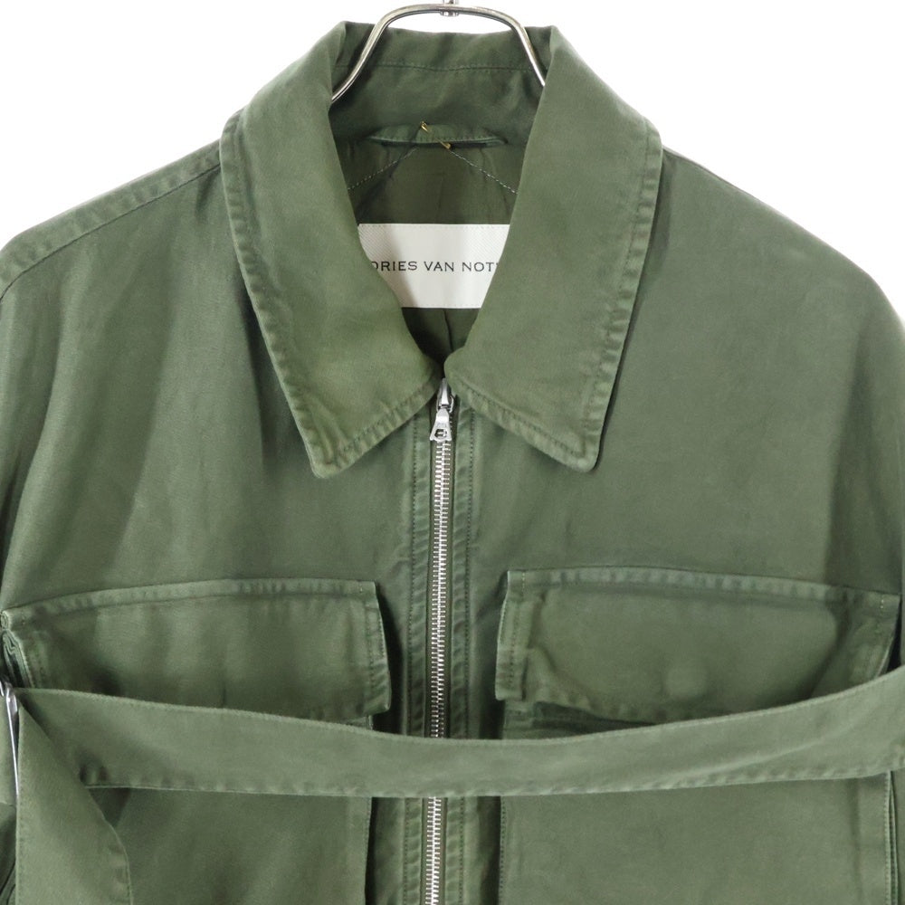 DRIES VAN NOTEN(ドリスヴァンノッテン) Overdyed Cargo Jacket カーゴジャケット カーキ