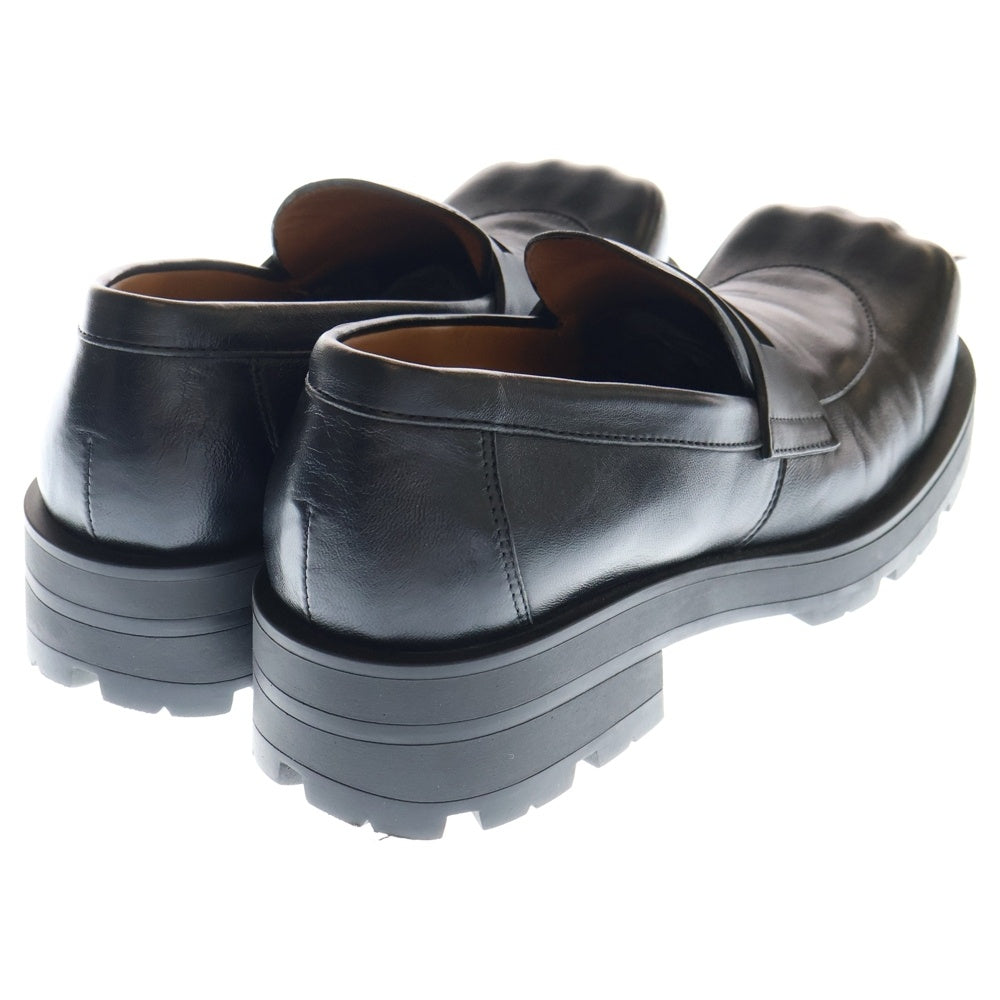CHARLES JEFFREY LOVERBOY(チャールズジェフリーラバーボーイ) MOCCASIN MOGGIES 爪付き モカシン レザーローファー ローカットシューズ ブラック