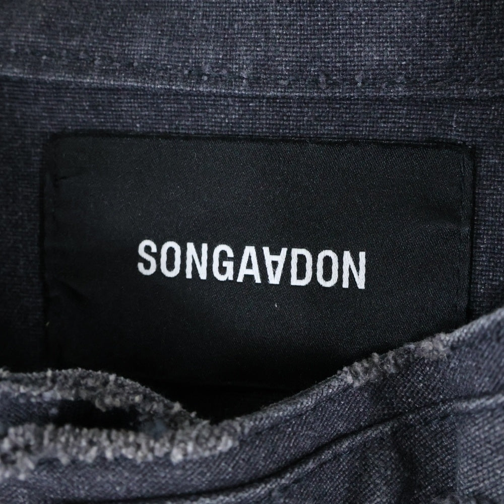 NO BRAND(ノーブランド) SONGAADON ソンガードン 24SS Broken Locomotive Jacket デニムジャケット グレー