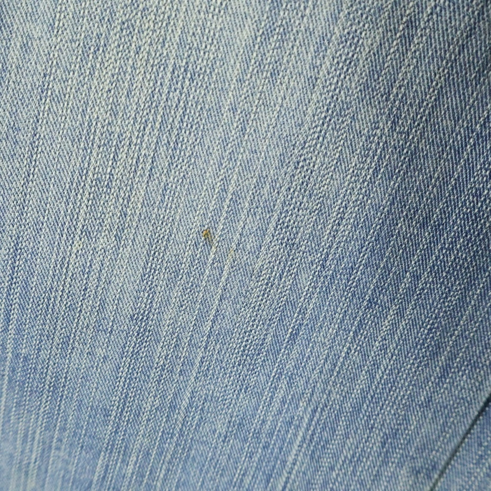 NO BRAND(ノーブランド) CONP 7分丈 ワイドデニムショーツ ハーフパンツ インディゴ