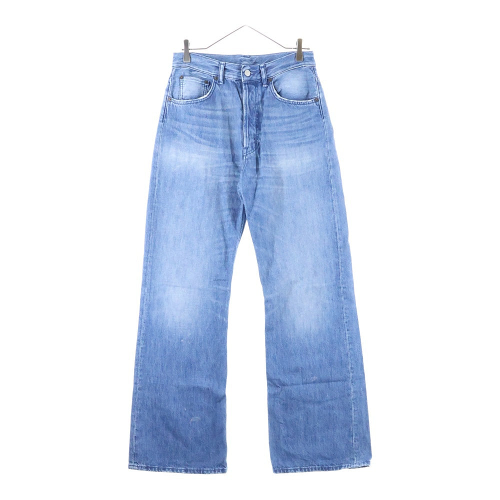 Acne Studios(アクネ ストゥディオズ) Loose Bootcut Jeans ペイント加工 ブーツカット デニムパンツ ジーンズ インディゴ FN-MN-5PKT000207 B00292-