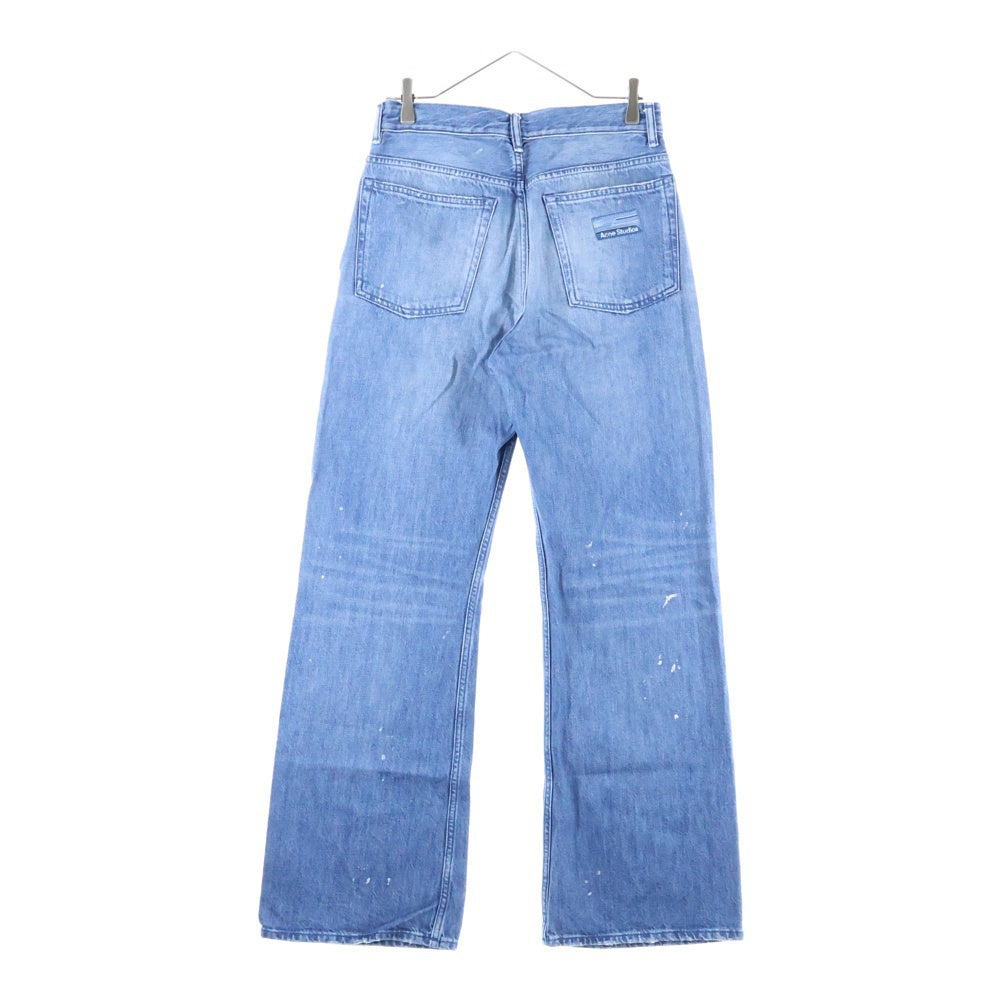 Acne Studios(アクネ ストゥディオズ) Loose Bootcut Jeans ペイント加工 ブーツカット デニムパンツ ジーンズ インディゴ FN-MN-5PKT000207 B00292-
