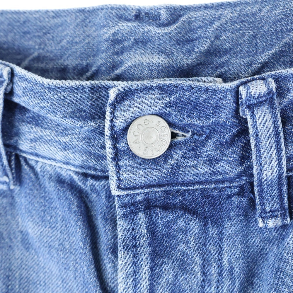 Acne Studios(アクネ ストゥディオズ) Loose Bootcut Jeans ペイント加工 ブーツカット デニムパンツ ジーンズ インディゴ FN-MN-5PKT000207 B00292-