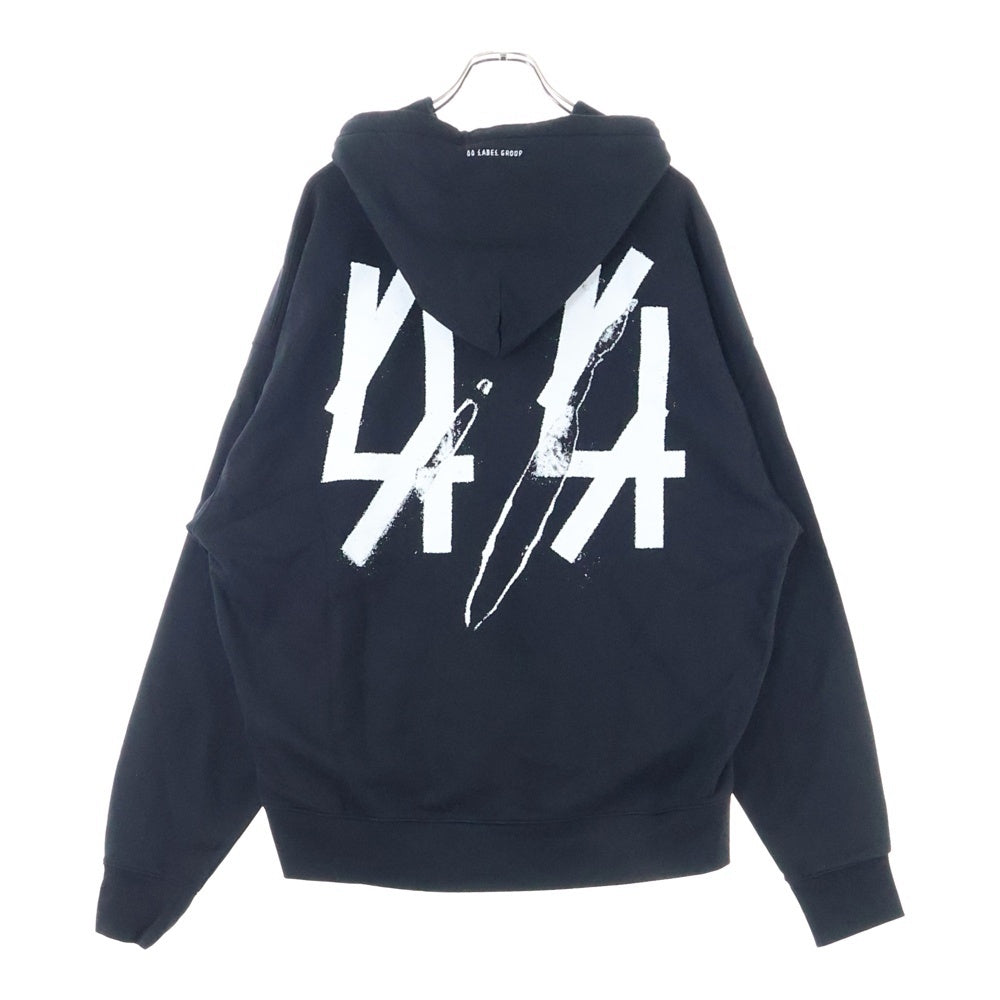 44 LABEL GROUP(フォーティーフォーレーベルグループ) 44 Label Group 25SS Hoodie プルオーバースウェットパーカー フーディー ブラック B0030576