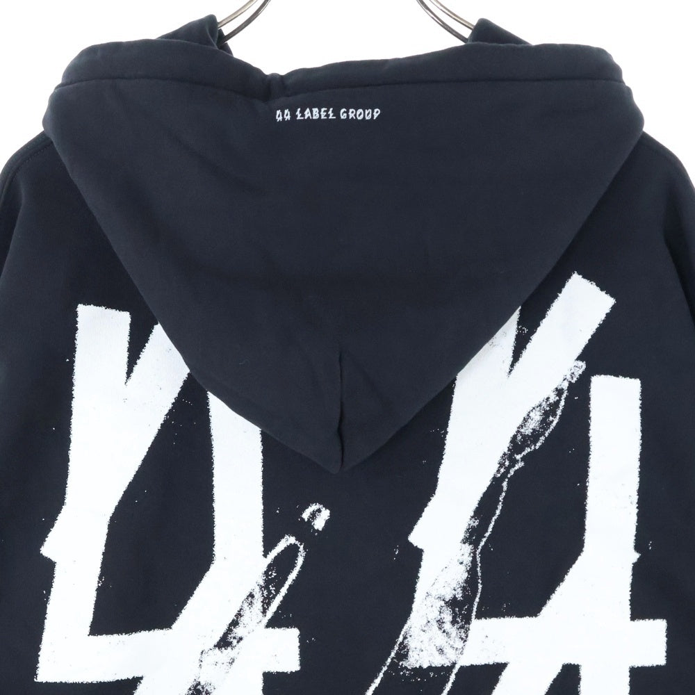 44 LABEL GROUP(フォーティーフォーレーベルグループ) 44 Label Group 25SS Hoodie プルオーバースウェットパーカー フーディー ブラック B0030576