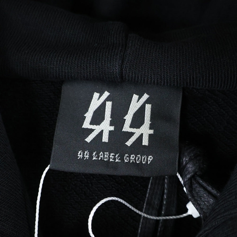44 LABEL GROUP(フォーティーフォーレーベルグループ) 44 Label Group 25SS Hoodie プルオーバースウェットパーカー フーディー ブラック B0030576