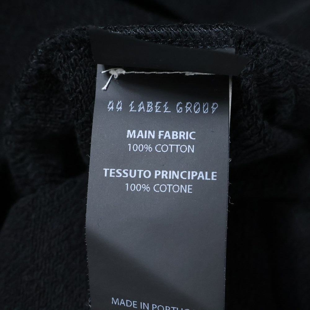 44 LABEL GROUP(フォーティーフォーレーベルグループ) 44 Label Group 25SS Hoodie プルオーバースウェットパーカー フーディー ブラック B0030576