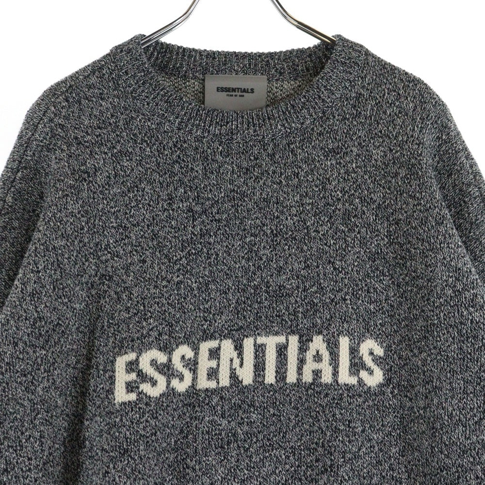 FEAR OF GOD ESSENTIALS(フィアオブゴッド エッセンシャルズ) KNIT SWEATER クルーネックニットセーター グレー