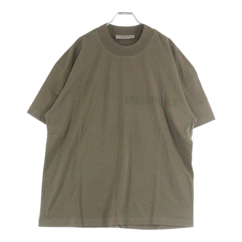FEAR OF GOD ESSENTIALS(フィアオブゴッド エッセンシャルズ) S/S T-SHIRT フェルトロゴ 半袖Tシャツ ブラウン