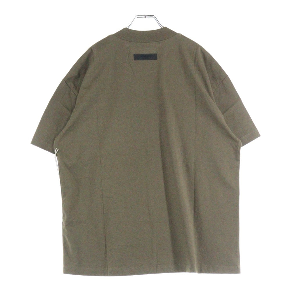 FEAR OF GOD ESSENTIALS(フィアオブゴッド エッセンシャルズ) S/S T-SHIRT フェルトロゴ 半袖Tシャツ ブラウン