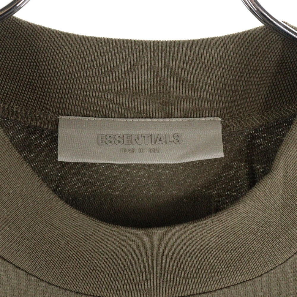 FEAR OF GOD ESSENTIALS(フィアオブゴッド エッセンシャルズ) S/S T-SHIRT フェルトロゴ 半袖Tシャツ ブラウン