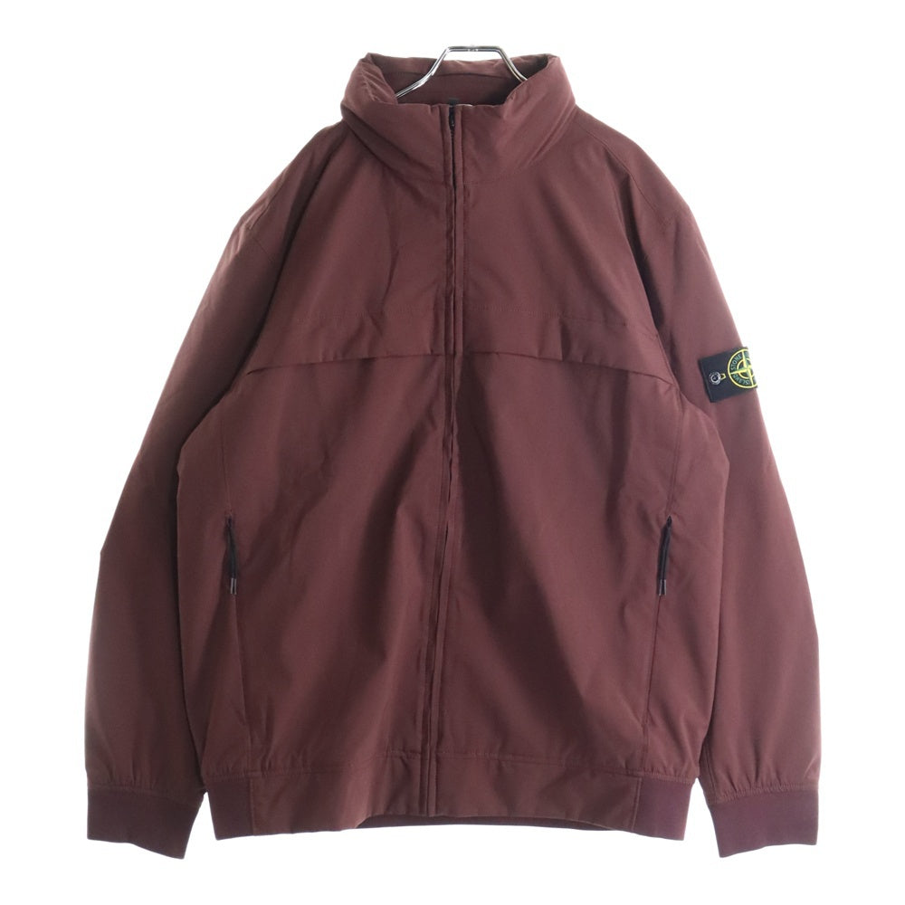 STONE ISLAND(ストーンアイランド) 19AW Soft Shell-R Primaloft Insulation Jacket ロゴワッペン フード付きナイロンジャケット バーガンディ