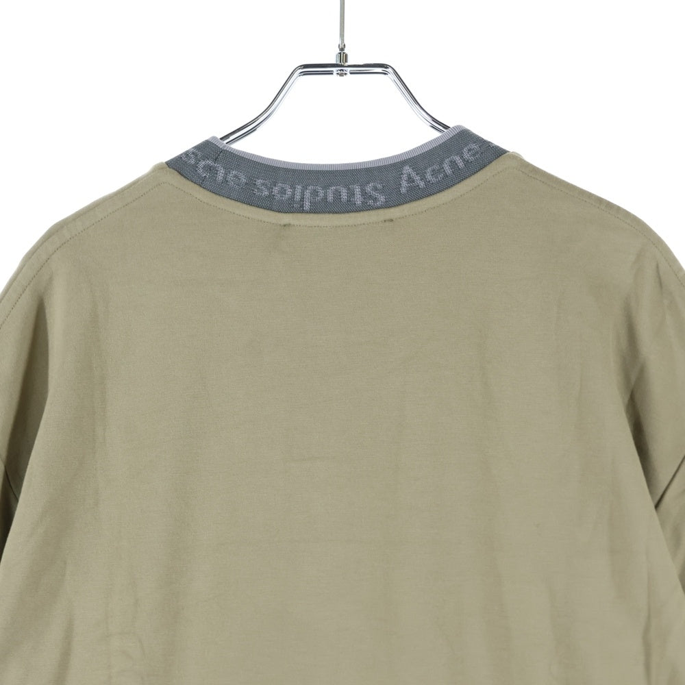Acne Studios(アクネ ストゥディオズ) Neck Logo T-Shirt ネックロゴ 半袖Tシャツ ベージュ FN-MN-TSHI000349 BL0282-