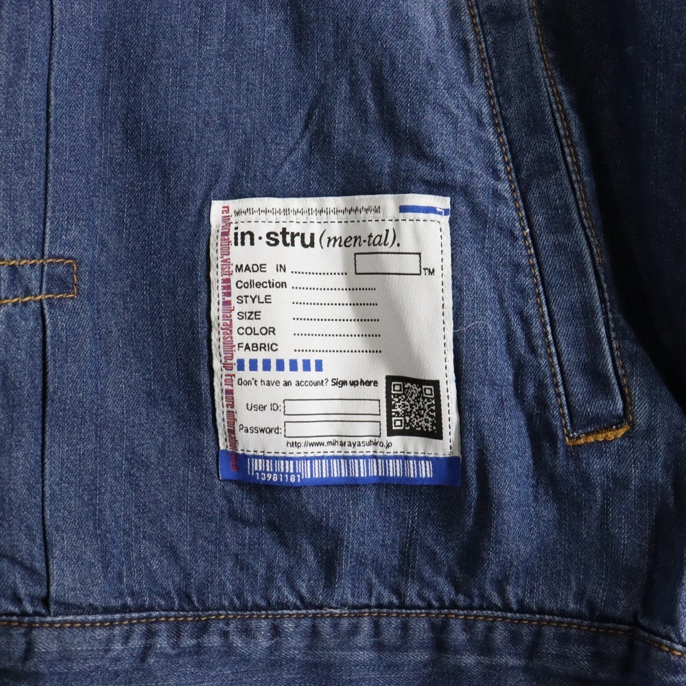 MIHARA YASUHIRO(ミハラヤスヒロ) Cotton Tencel Denim Jacket デニムジャケット 長袖デニムシャツ インディゴ I12BL001