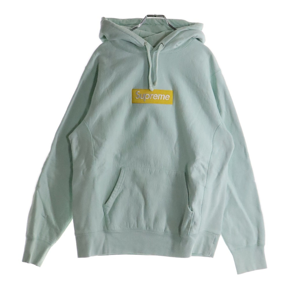 SUPREME(シュプリーム) 17AW Box Logo Hooded Sweatshirt ボックスロゴ プルオーバースウェットパーカー フーディー アイスブルー