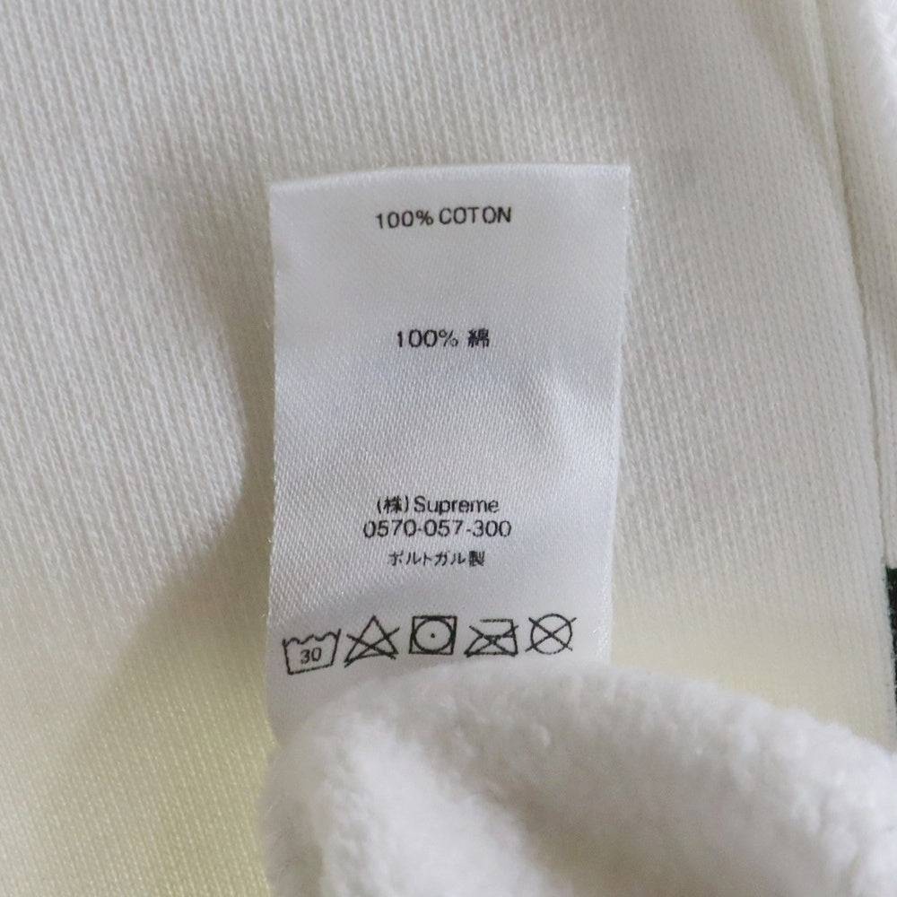 SUPREME(シュプリーム) 18AW COMME des GARCONS SHIRT Split Box Logo Hooded Sweatshirt コムデギャルソンシャツ スプリット ボックスロゴ プルオーバースウェットパーカー ホワイト