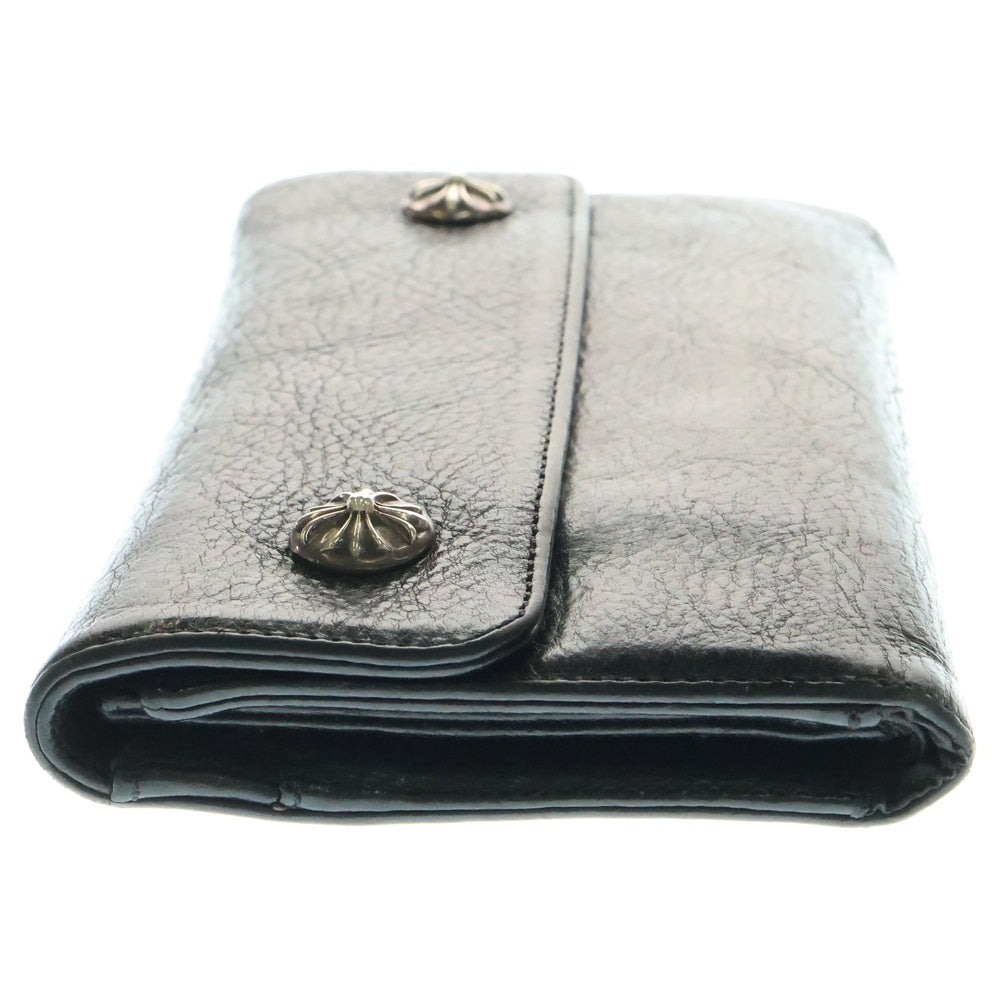 CHROME HEARTS(クロムハーツ) WAVE ウェーブ レザーウォレット 財布 ブラック BCA374