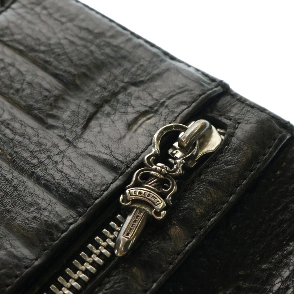 CHROME HEARTS(クロムハーツ) WAVE ウェーブ レザーウォレット 財布 ブラック BCA374