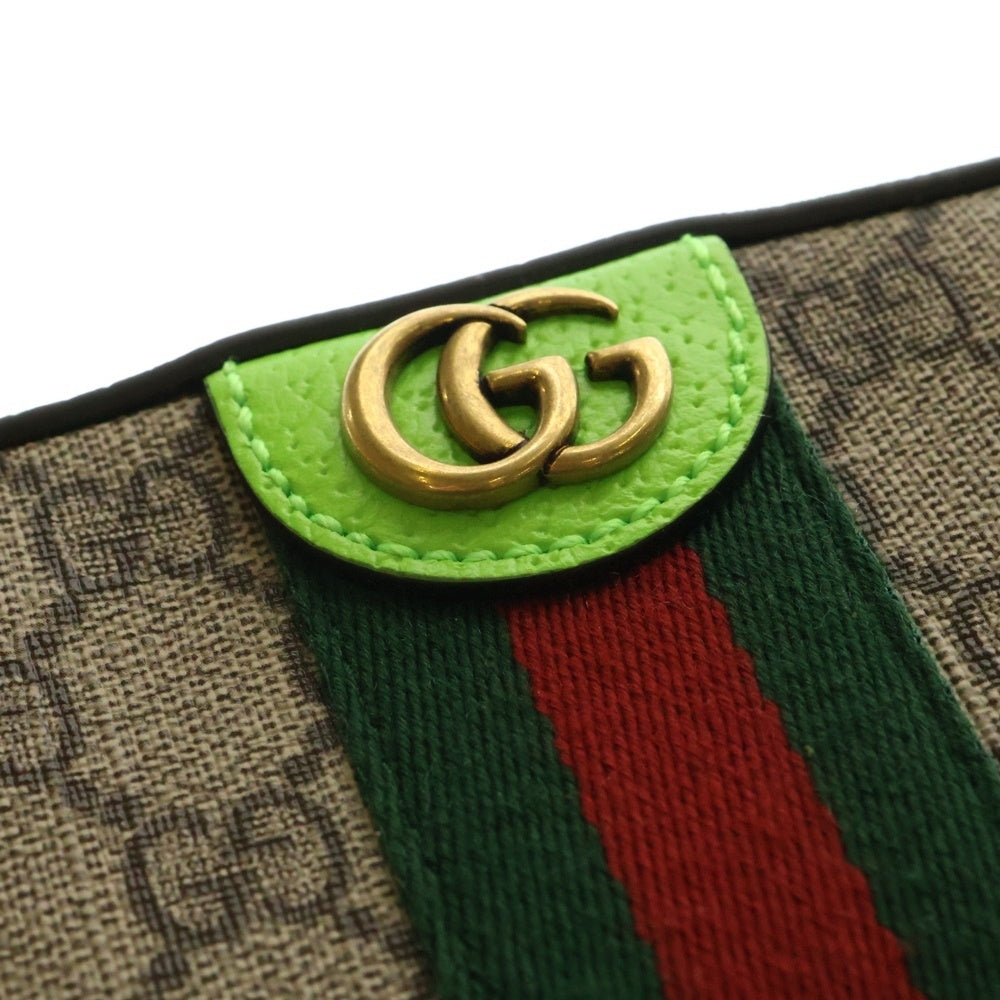 GUCCI(グッチ) GGスプリーム オフィディア ショルダーバッグ ベージュ/グリーン 699439