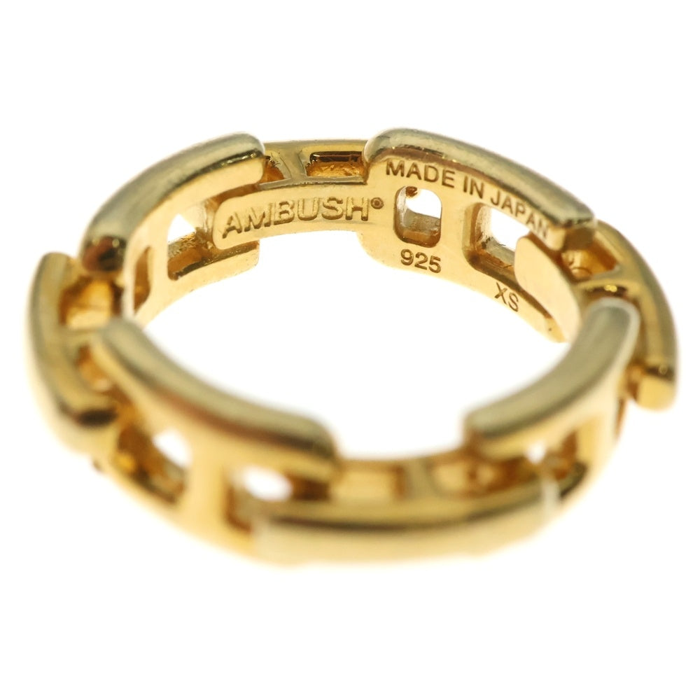 AMBUSH(アンブッシュ) 925 A CHAIN RING エー チェーン リング 指輪 ゴールド