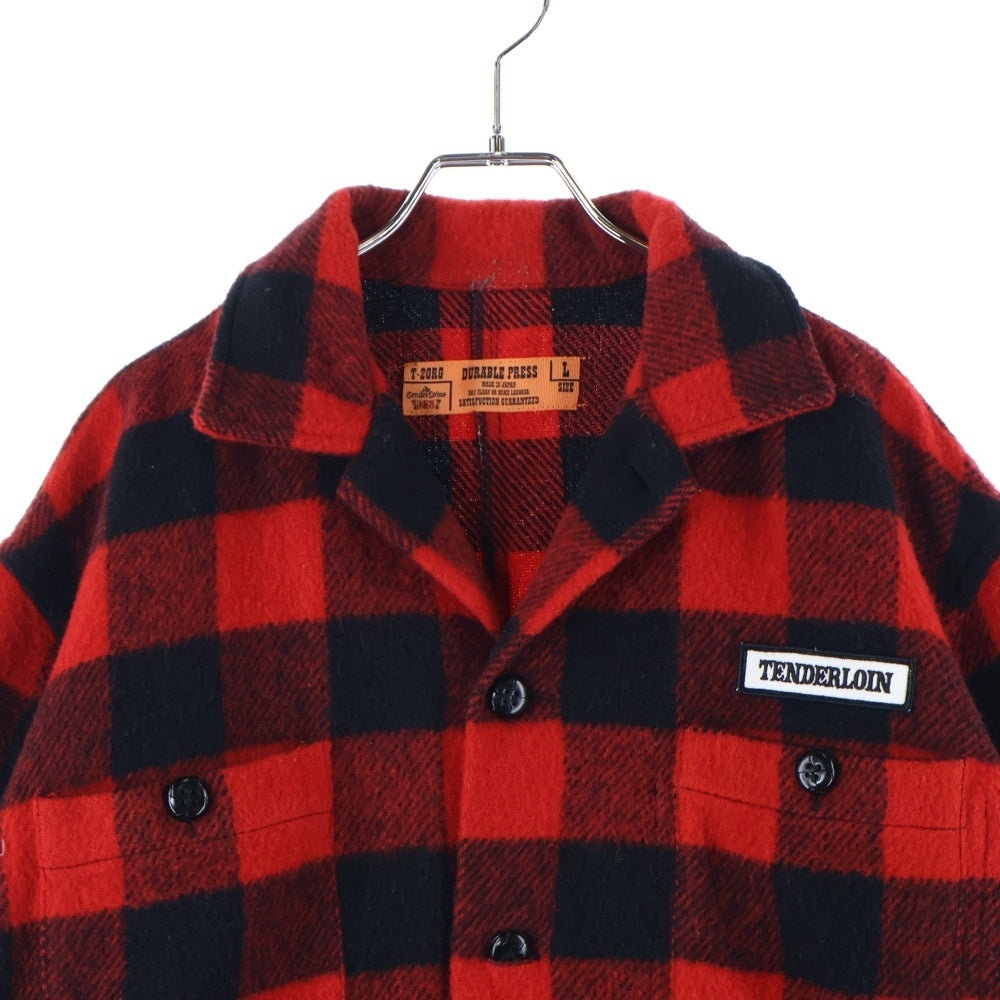 TENDERLOIN(テンダーロイン) T-20RG T-BUFFALO JKT バッファローチェックシャツジャケット ブルゾン レッド