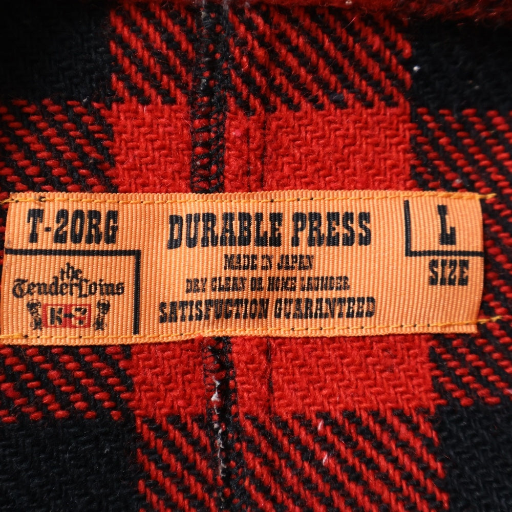 TENDERLOIN(テンダーロイン) T-20RG T-BUFFALO JKT バッファローチェックシャツジャケット ブルゾン レッド