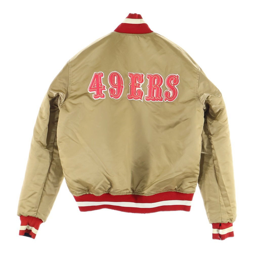 STAETER BLACK LABEL(スターターブラックレーベル) NFL SAN FRANCISCO 49ERS サンフランシスコフォーティナイナーズ スタジャン リバーシブルジャケット ブラウン/ブラック