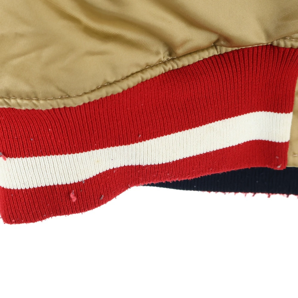 STAETER BLACK LABEL(スターターブラックレーベル) NFL SAN FRANCISCO 49ERS サンフランシスコフォーティナイナーズ スタジャン リバーシブルジャケット ブラウン/ブラック