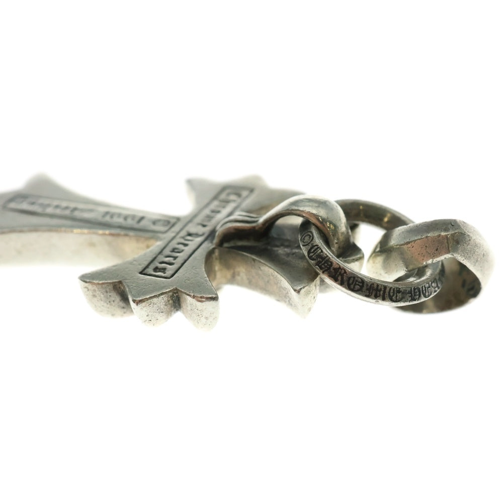 CHROME HEARTS(クロムハーツ) CH CRS SML W/BALE Wベイル スモールCHクロス ペンダントトップ シルバー BCA218