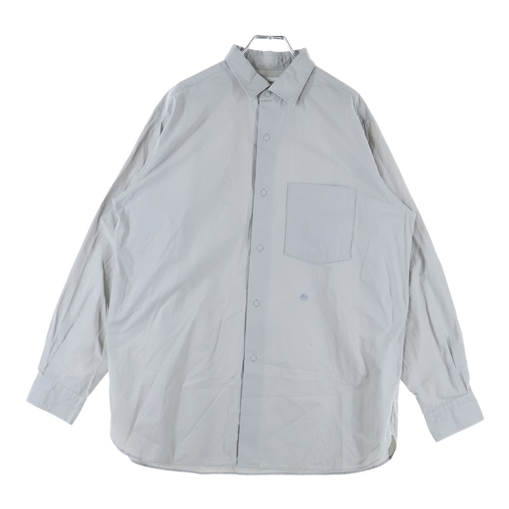 nanamica(ナナミカ) Regular Collar Wind Shirt 長袖シャツ グレー SUGF360