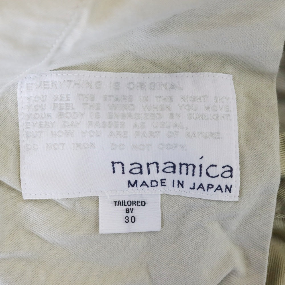 nanamica(ナナミカ) Wide Straight Chino Pants チノパンツ ベージュ S25SC079