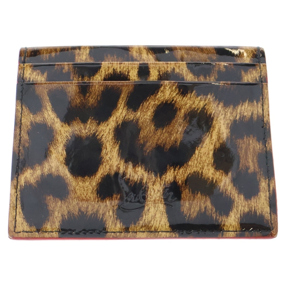 Christian Louboutin ルブタン ヒョウ柄スタッズケース Christian Louboutin ルブタン ヒョウ柄スタッズコインケース