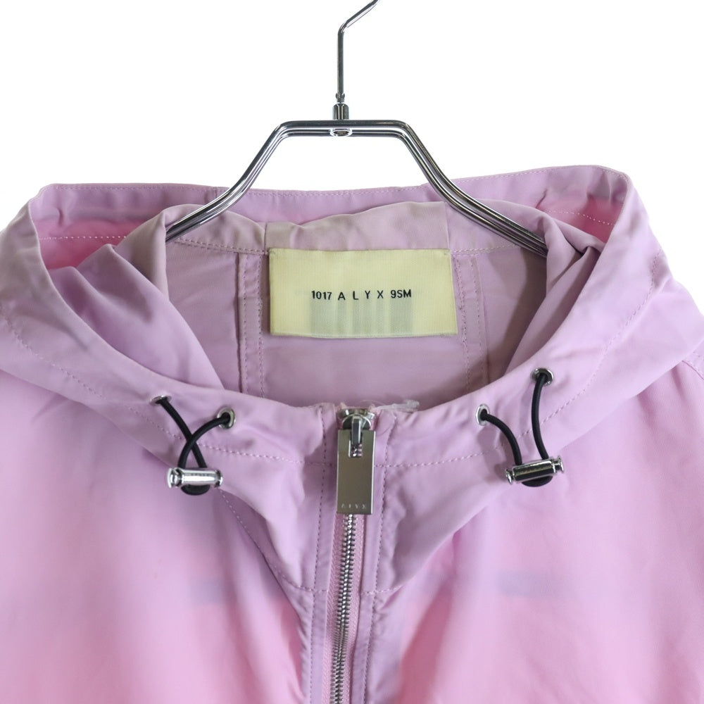 1017 ALYX 9SM(アリクス) WINDBREAKER バックルポケット ジップアップジャケット ナイロンパーカー ピンク