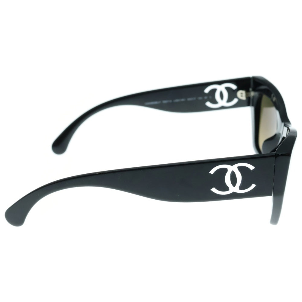 CHANEL(シャネル) 5527-A サイドココマーク キャッツアイ シェイプ アイウェア カラーレンズ偏光サングラス ブラック レディース