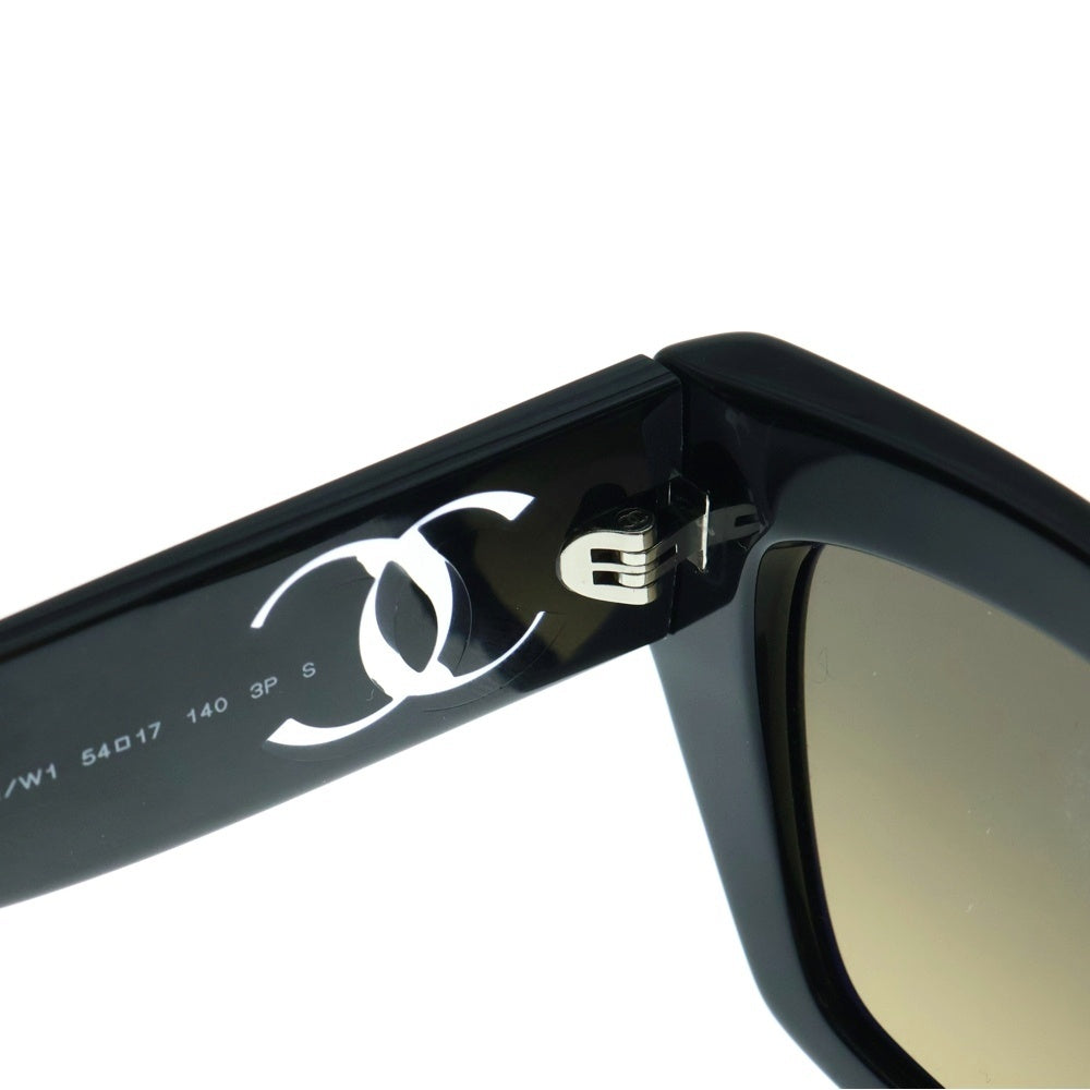 CHANEL(シャネル) 5527-A サイドココマーク キャッツアイ シェイプ アイウェア カラーレンズ偏光サングラス ブラック レディース