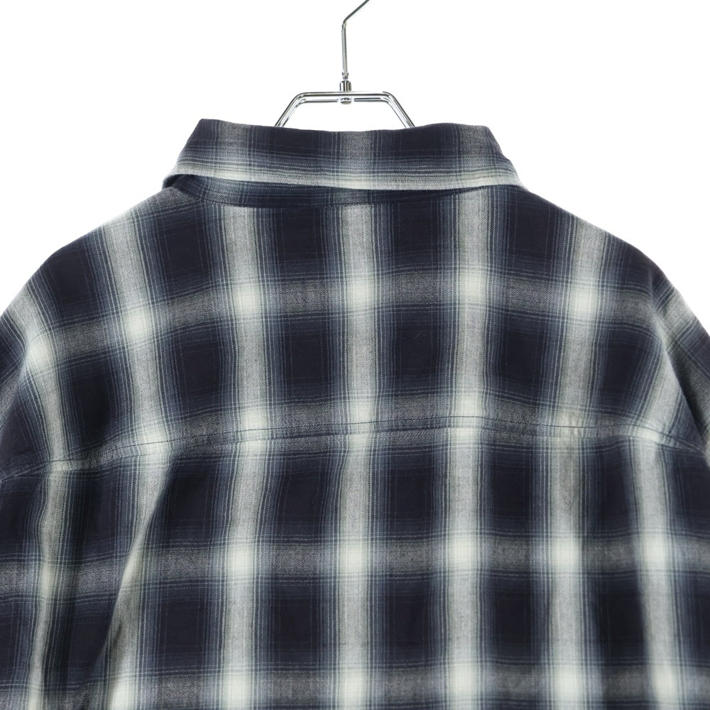 CACTUS PLANT FLEAMARKET CPFM(カクタス プラント フリーマーケット シーピーエフエム) DOUBLE VISION CHECK SHIRT ダブルビジョン 長袖チェックシャツ ブラック CP03SH001