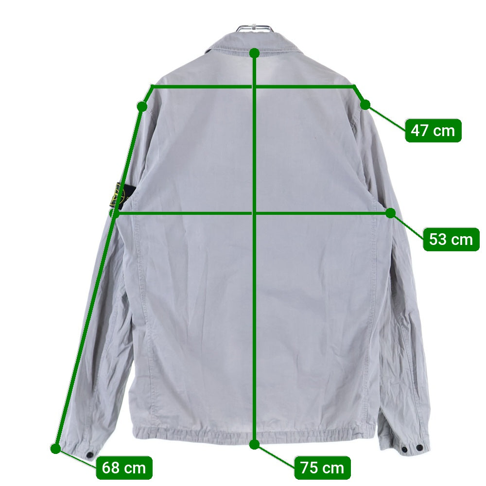 STONE ISLAND(ストーンアイランド) 2 Pocket Shirt Jacket 2ポケット ダブルジップアップシャツジャケット グレー 7515113WN