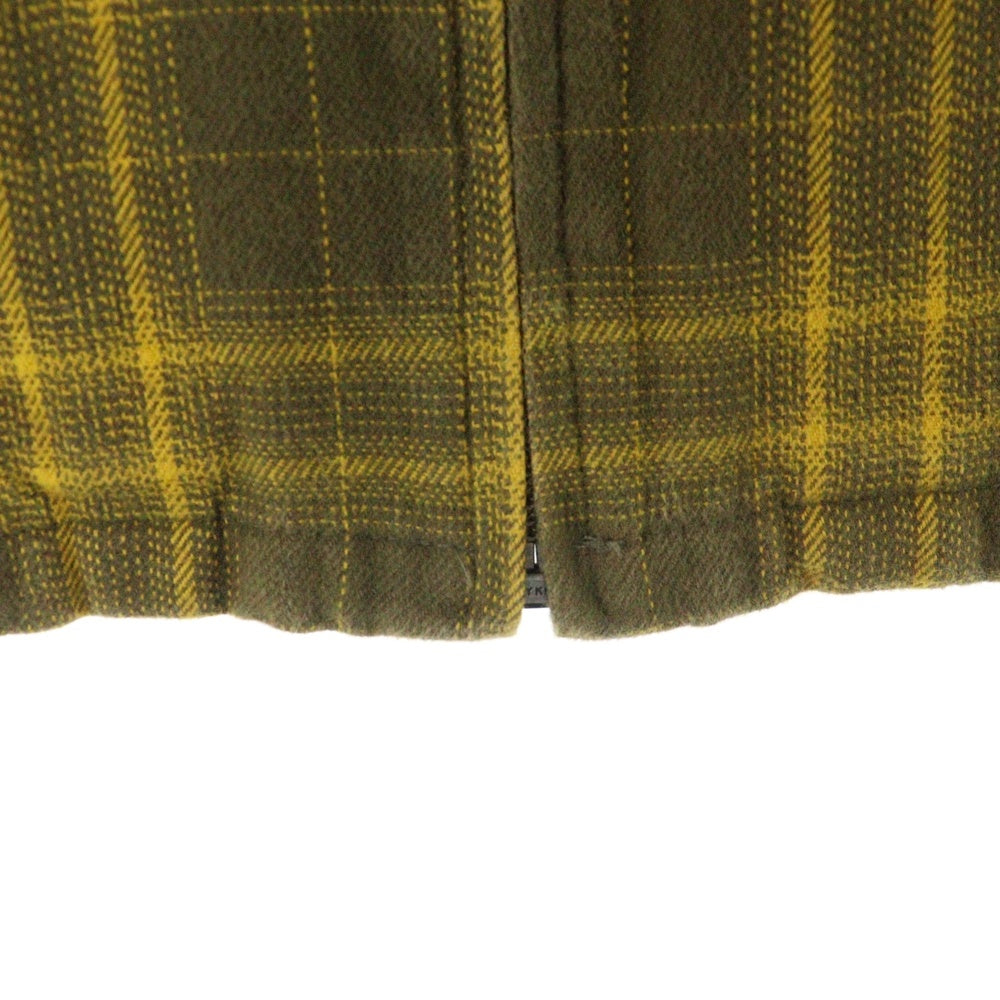 HUF(ハフ) ABERDEEN ZIP FLANNEL ジップアップ チェックジャケット ベージュ