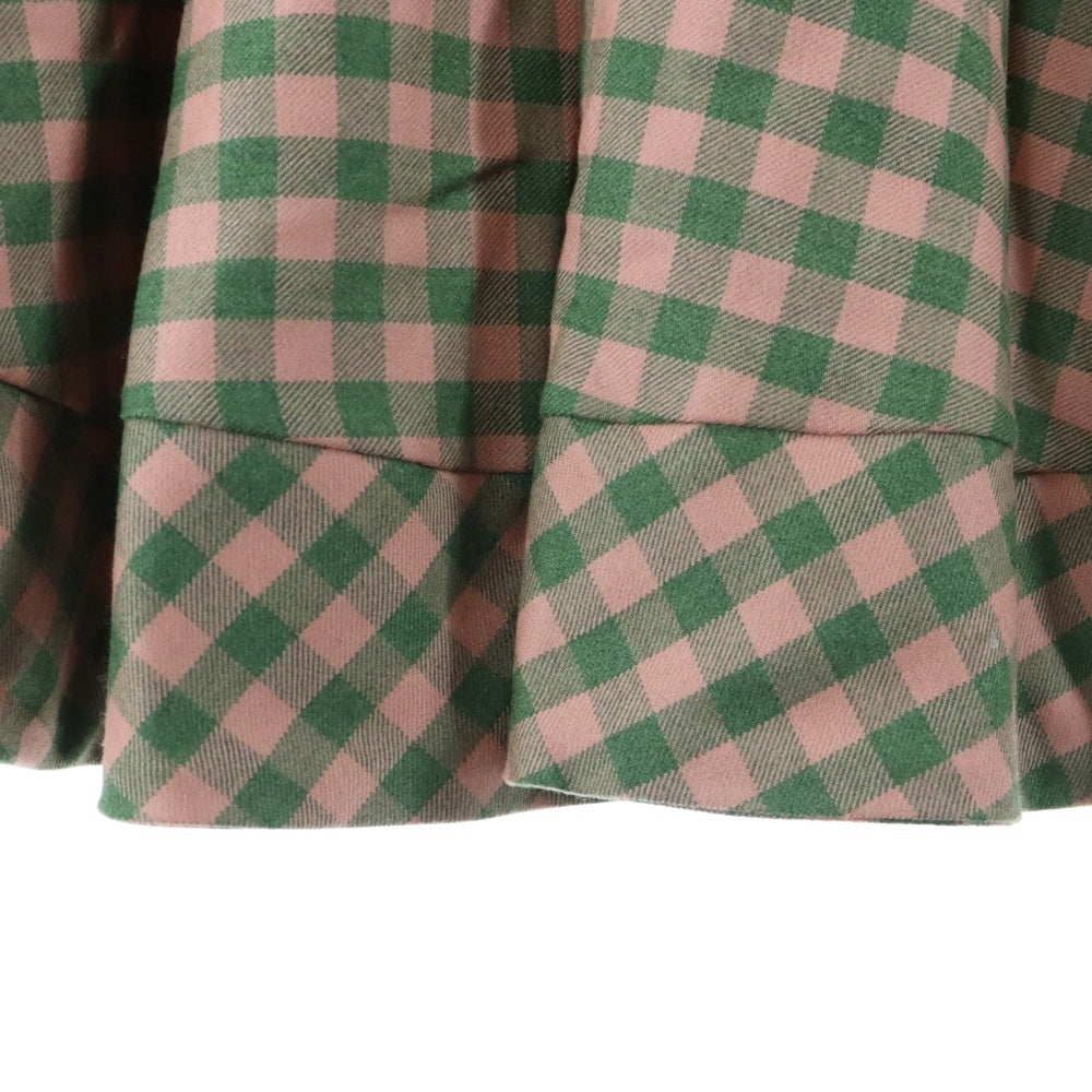 KENZO(ケンゾー) Misty Grey Gingham-Check Midi Dress チェック柄 ミニドレス ピンク レディース FC62RO1039FD