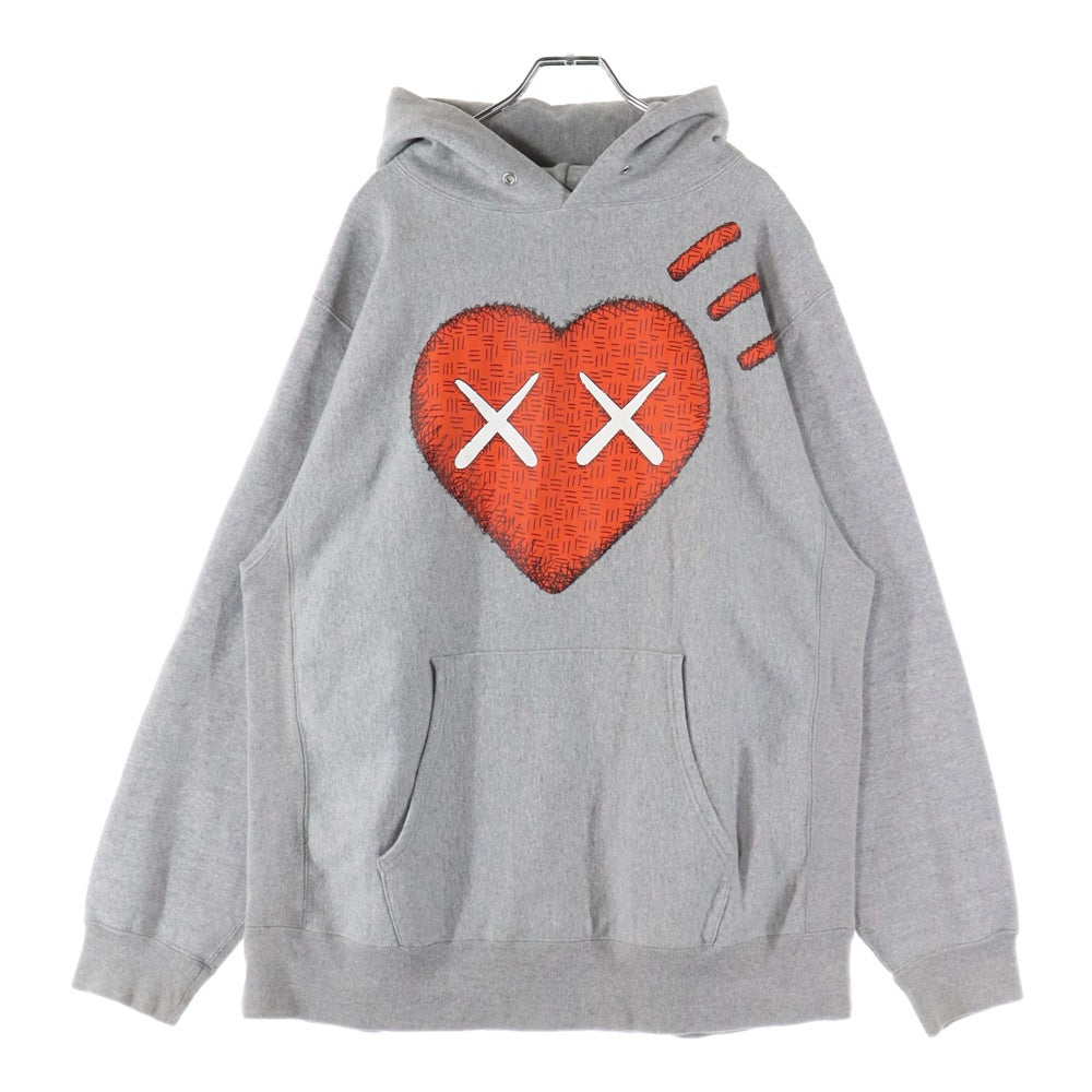 HUMAN MADE(ヒューマンメイド) ×KAWS PIZZA HOODIE カウズ ピザフーディー パーカー グレー