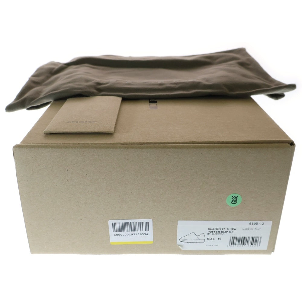 DRKSHDW(ダークシャドウ) 24AW PUFFER SLIP ON パッファースリッポン ローカットスニーカー ブラック DU02D2827 MUPA